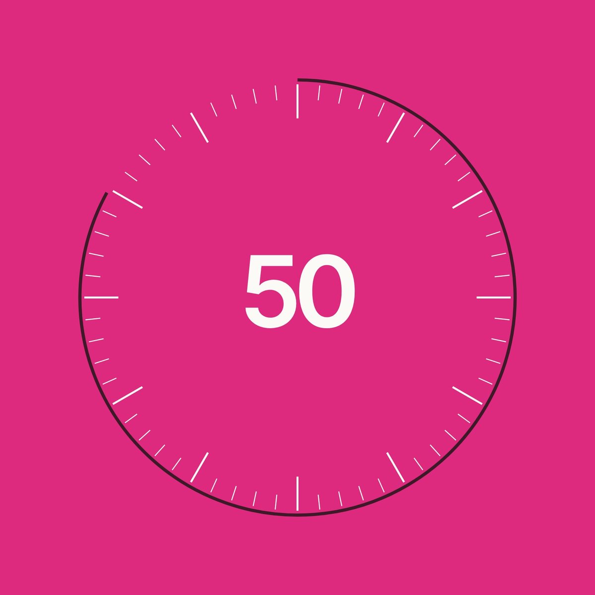 FORM50 Health brand dial graphic in pink